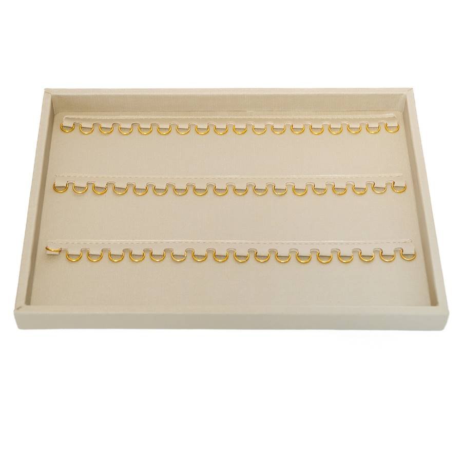 Bandeja Pingente c/ 3 tiras de argola 21x29x2 Dunny Champagne