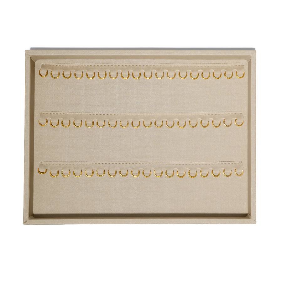 Bandeja Pingente c/ 3 tiras de argola 21x29x2 Dunny Champagne