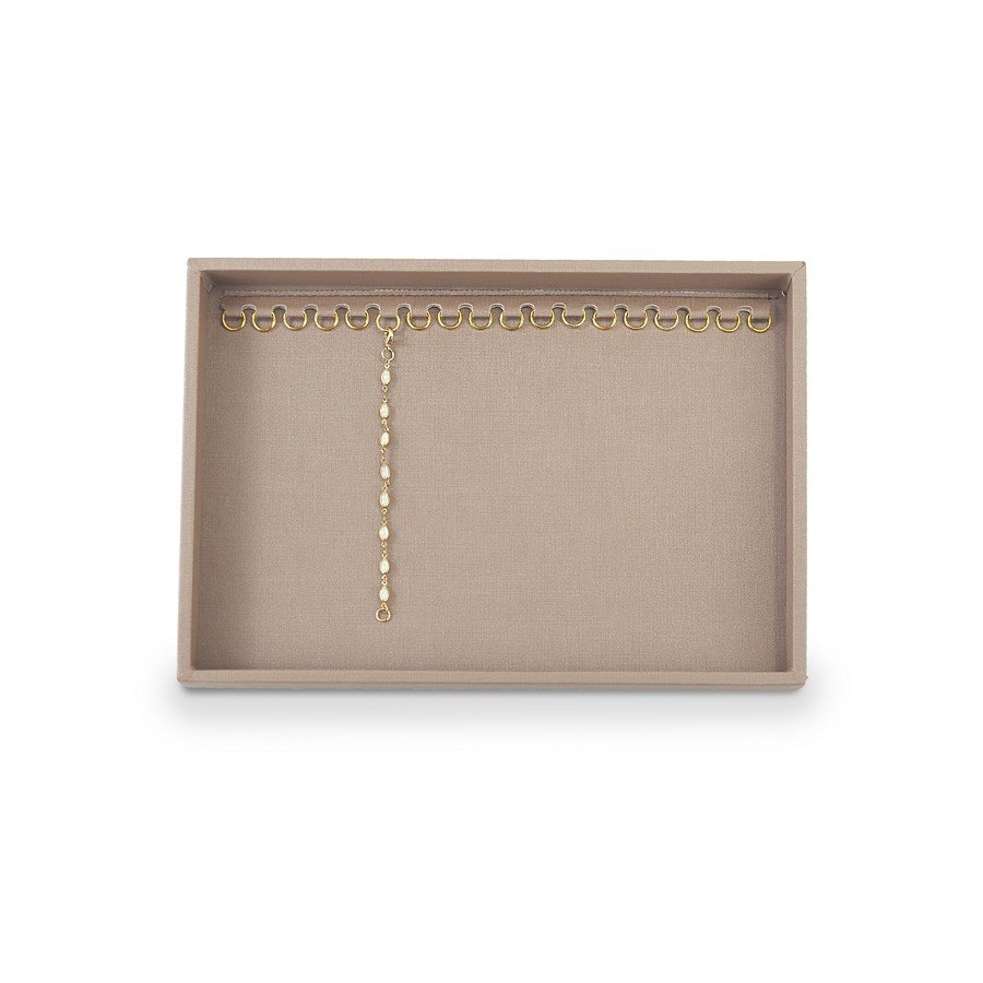 Bandeja Média Expositora para Pulseiras - 21,5x29,5x2,3 cm. Dunny Capuccino