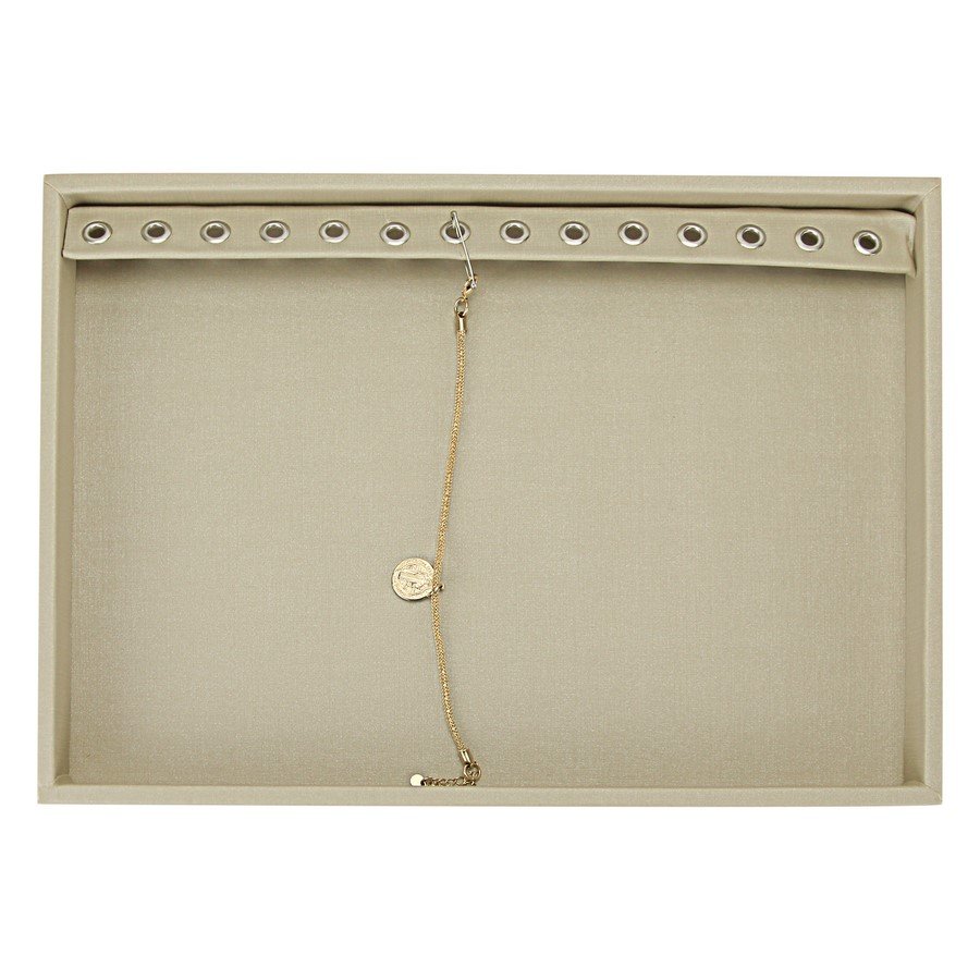 Bandeja Média Expositora para Pulseiras - 21,5x29,5x2,3 cm. Dunny Champagne