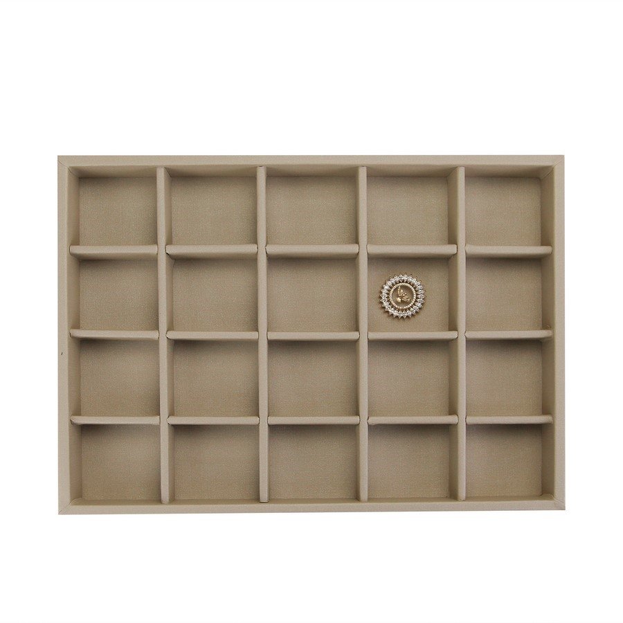 Bandeja Média Expositora para Joias - 21,5x29,5x3,3 cm. Dunny Champagne