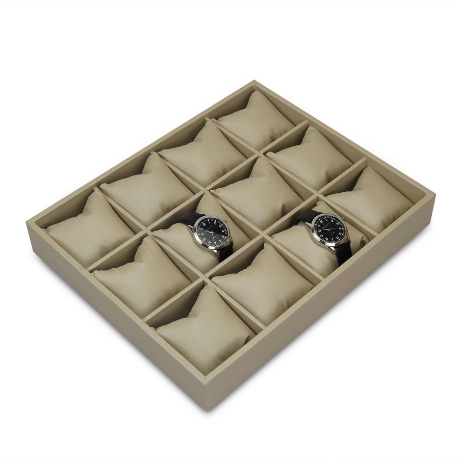 Bandeja Grande Expositora para Relógios - 29,5x36,5x5,3 cm. Dunny Champagne