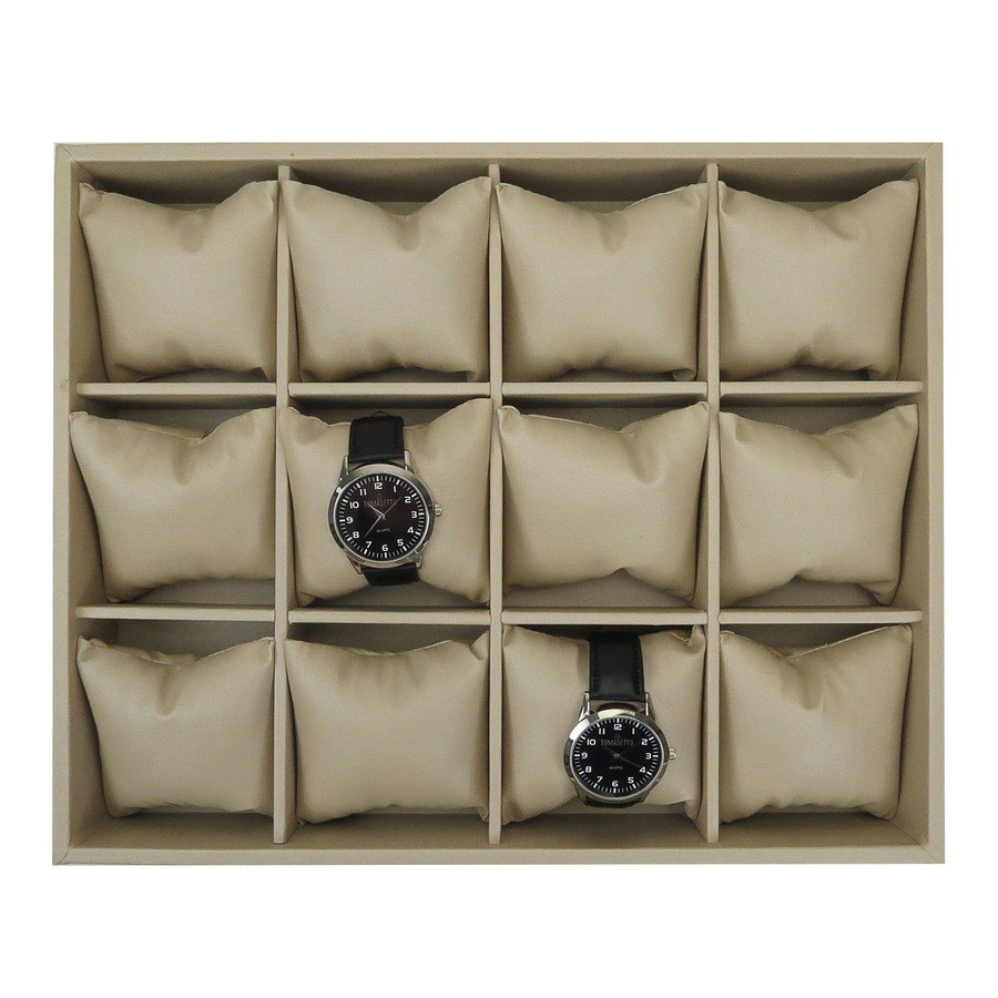 Bandeja Grande Expositora para Relógios - 29,5x36,5x5,3 cm. Dunny Champagne