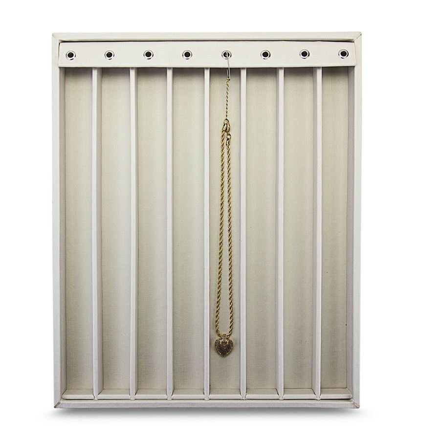 Bandeja Grande Expositora para Correntes - 29,5x36,5x2,3 cm. Dunny Off White