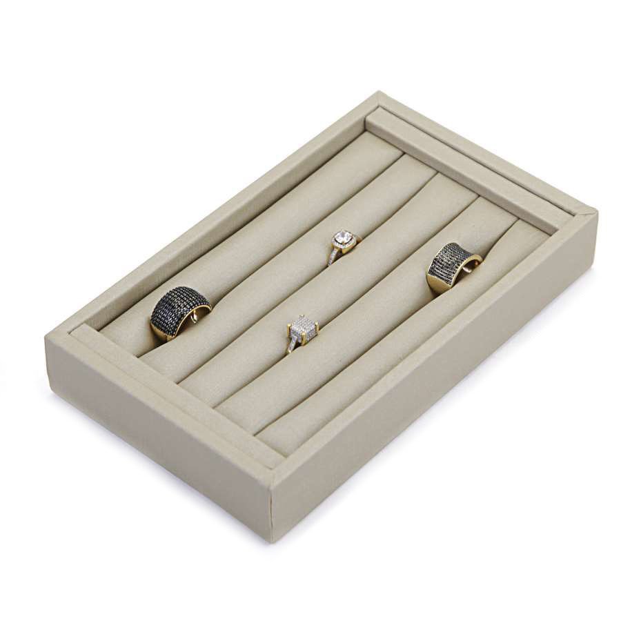 Bandeja Pequena Expositora para Anéis - 12x20,2x3 cm. Dunny Champagne