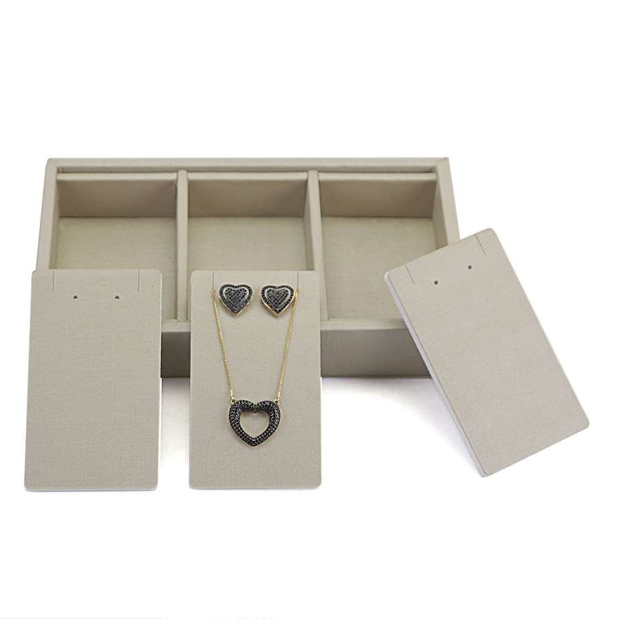 Bandeja Pequena Expositora com Cartelas - 12x20,2x3 cm Dunny Champagne