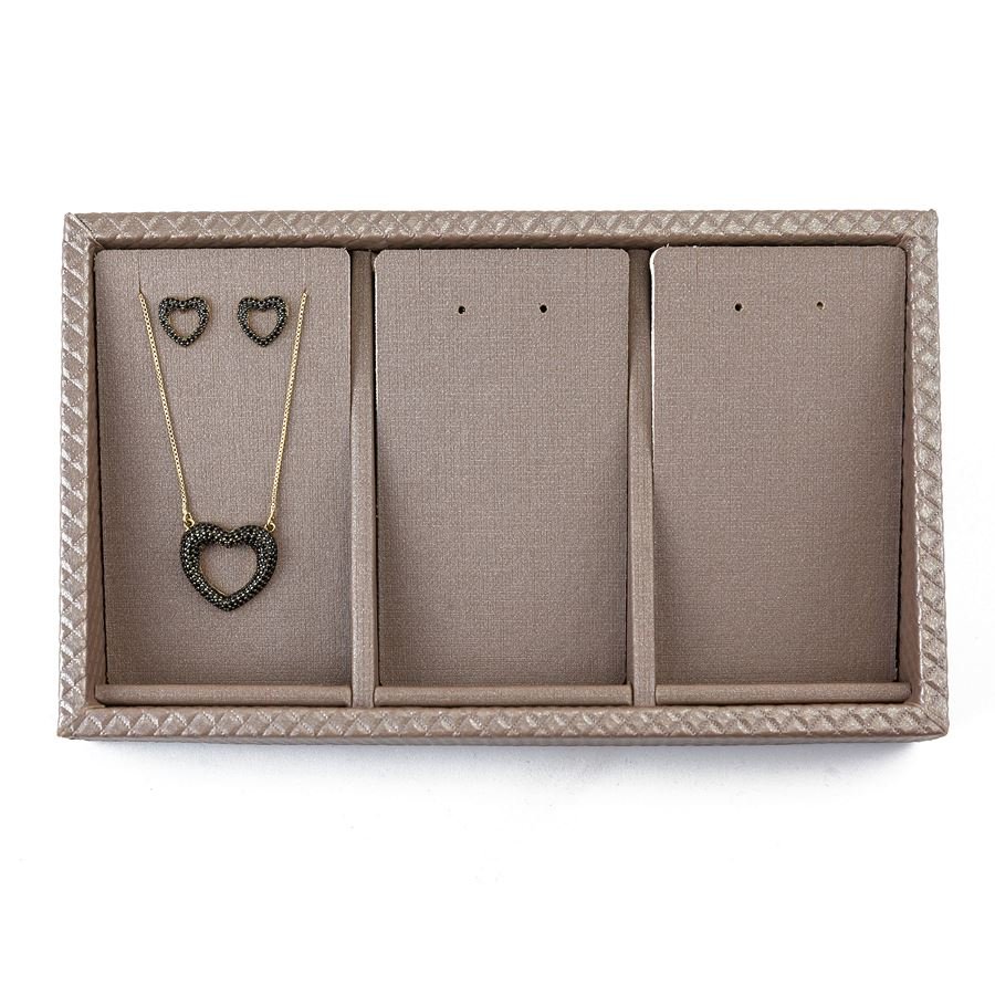 Bandeja Pequena Expositora com Cartelas - 12x20,2x3 cm Rodes Capuccino - Dunny Capuccino