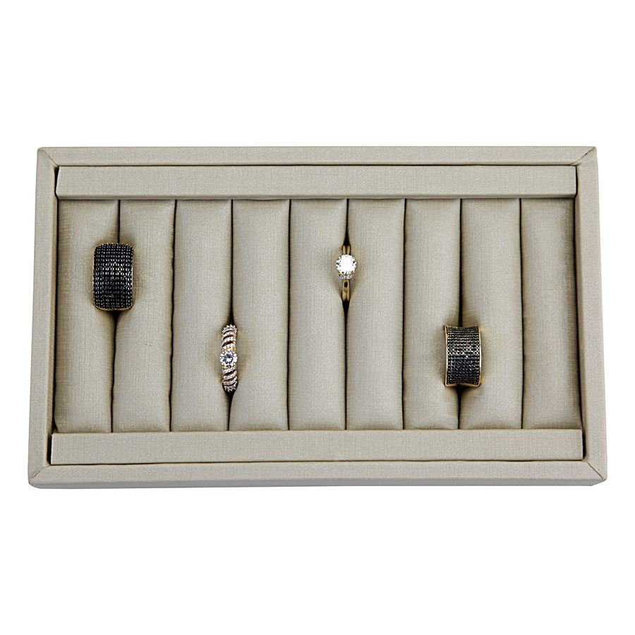 Bandeja Anéis 9 Roletes 12x20,2x3,0cm Dunny Champagne
