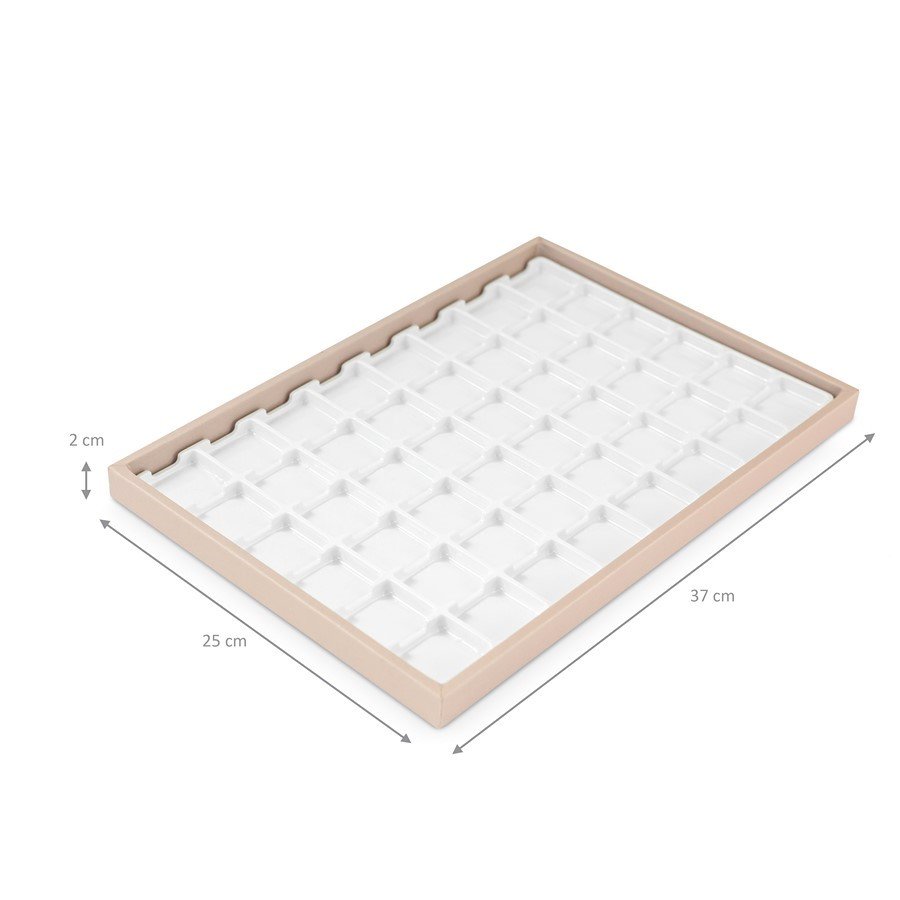 Bandeja 25x37x2 Slim 48 Espaços Dunny Rosa Cha