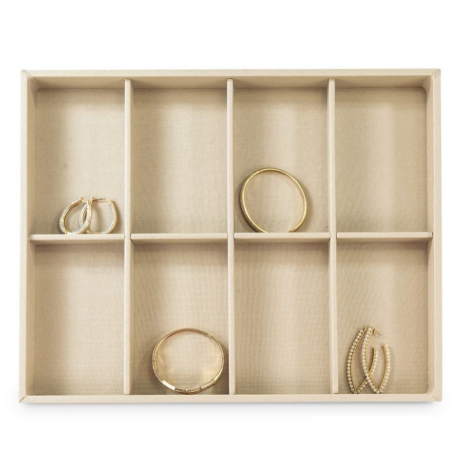 Bandeja Grande Expositora para Joias - 29,5x36,5x3,3 cm. Dunny Champagne