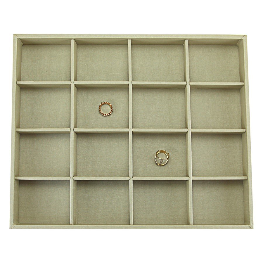 Bandeja Grande Expositora para Joias - 29,5x36,5x3,3 cm. Dunny Champagne