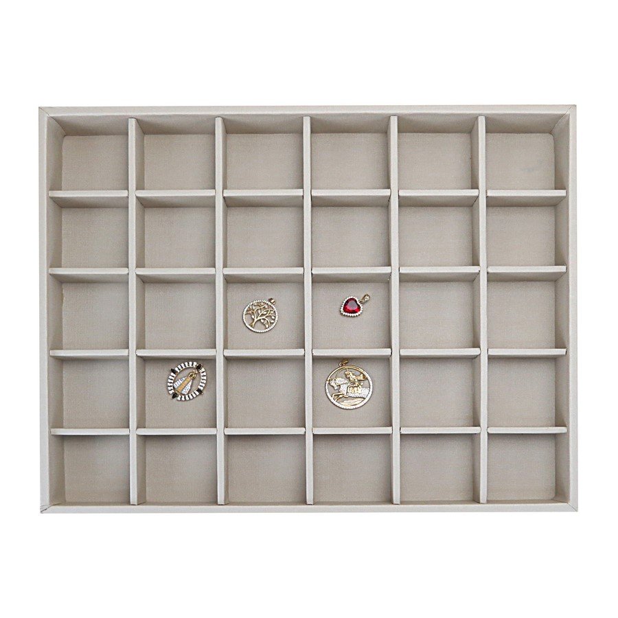 Bandeja Grande Expositora para Joias - 29,5x36,5x3,3 cm. Dunny Champagne