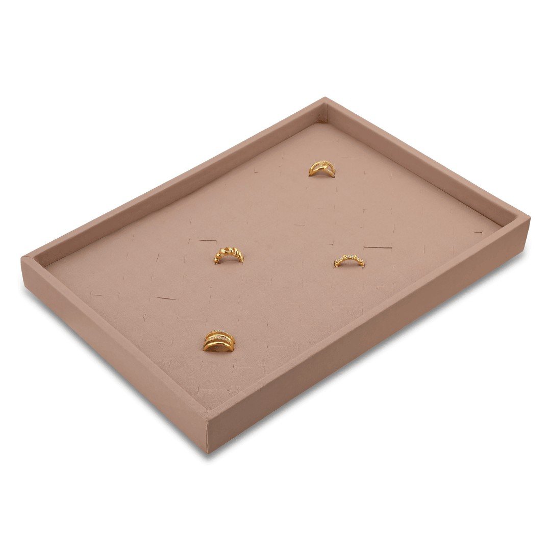 Bandeja Média Expositora para Anéis - 21,5x29,5x3,3 cm. Dunny Rosa Cha
