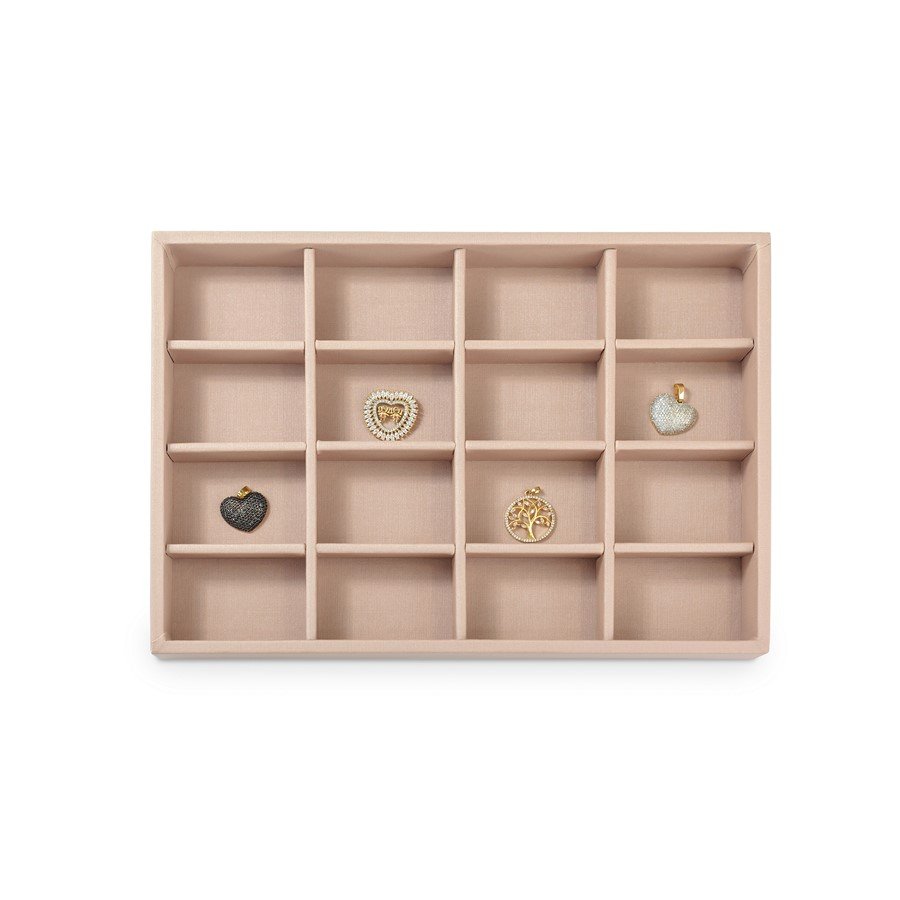 Bandeja Média Expositora para Joias - 21,5x29,5x3,3 cm. Dunny Rosa Cha