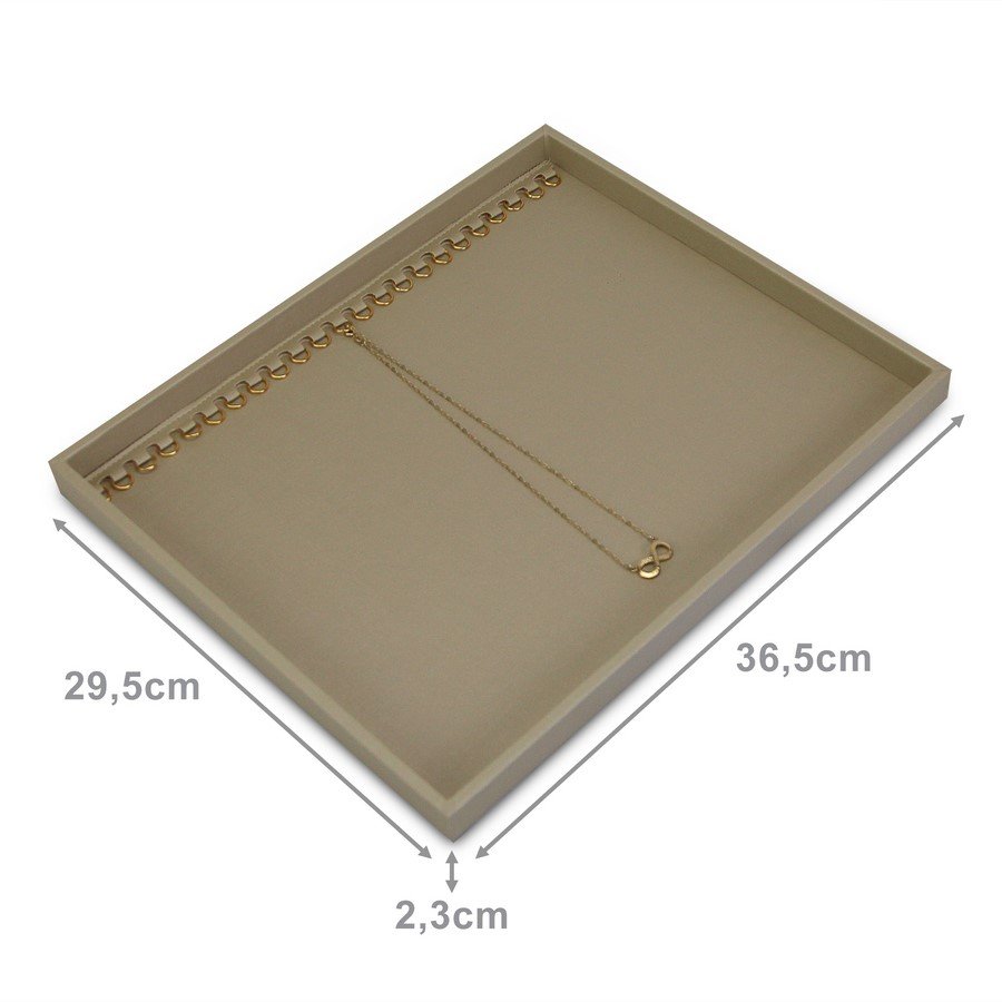 Bandeja Grande Expositora para Pulseiras - 29,5x36,5x2,3 cm. Dunny Champagne