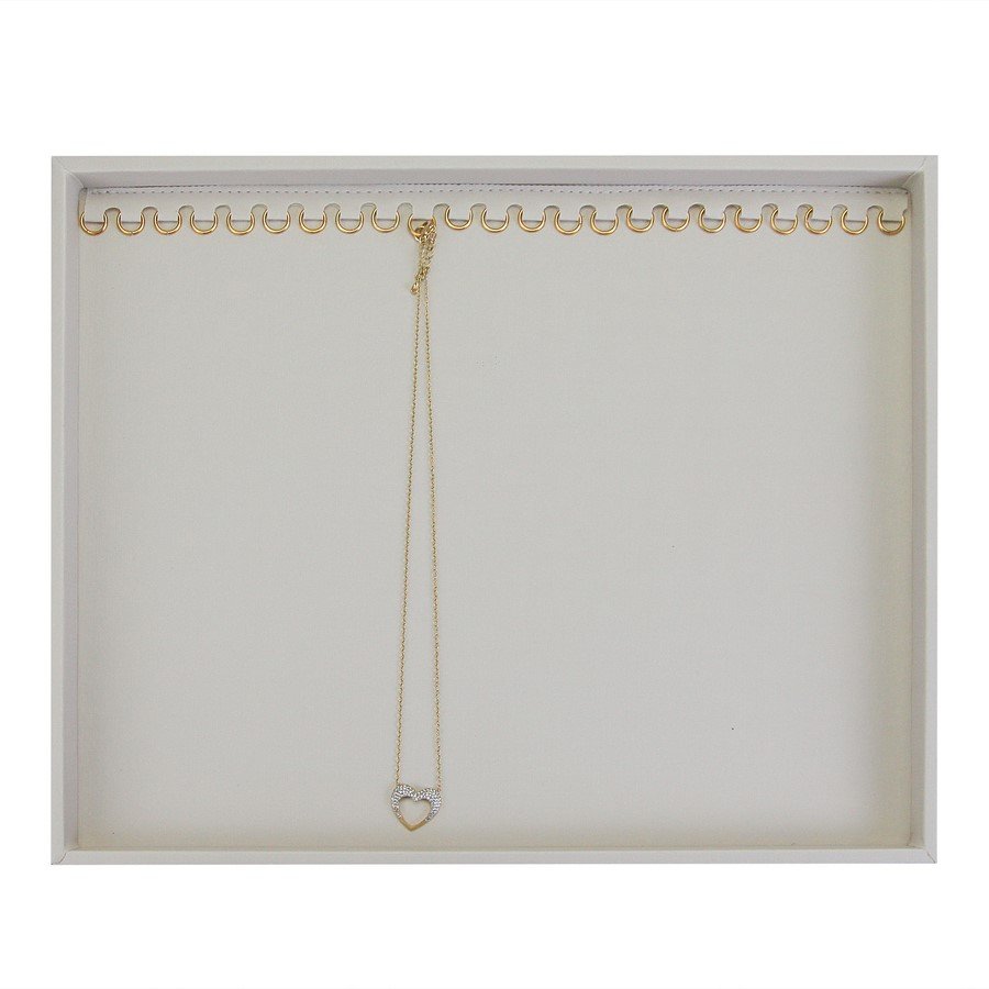 Bandeja Grande Expositora para Pulseiras - 29,5x36,5x2,3 cm. Dunny Off White