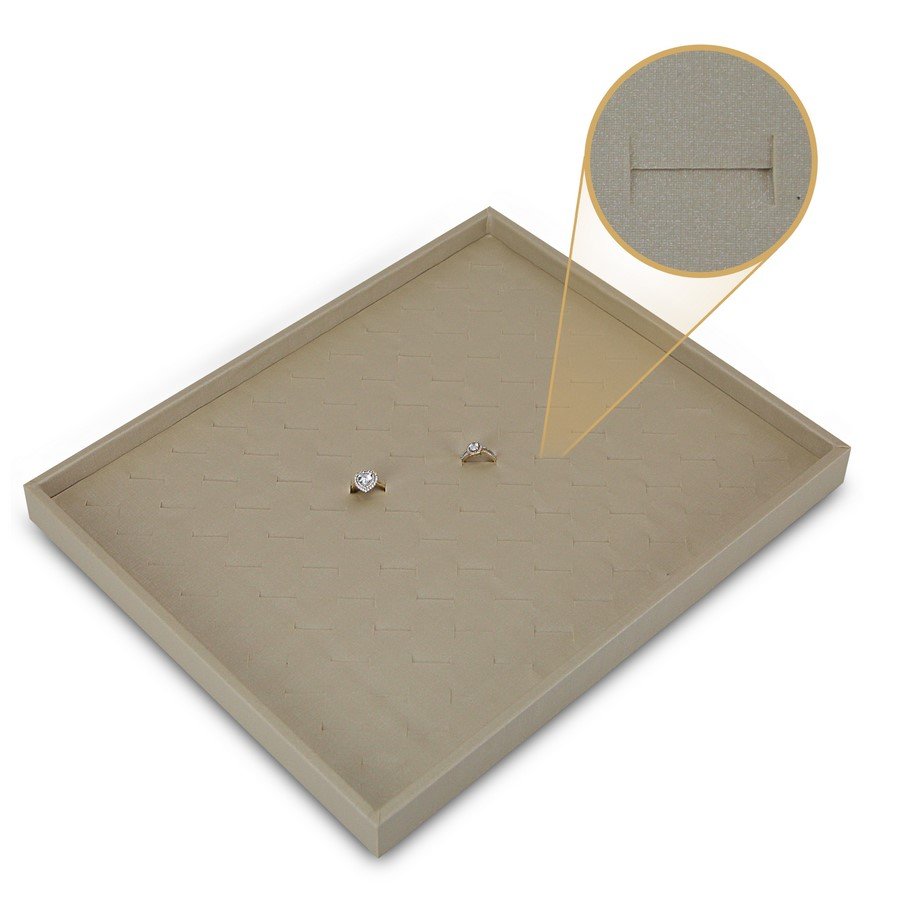 Bandeja Grande Expositora para Anéis - 29,5x36,5x3,3 cm. Dunny Champagne