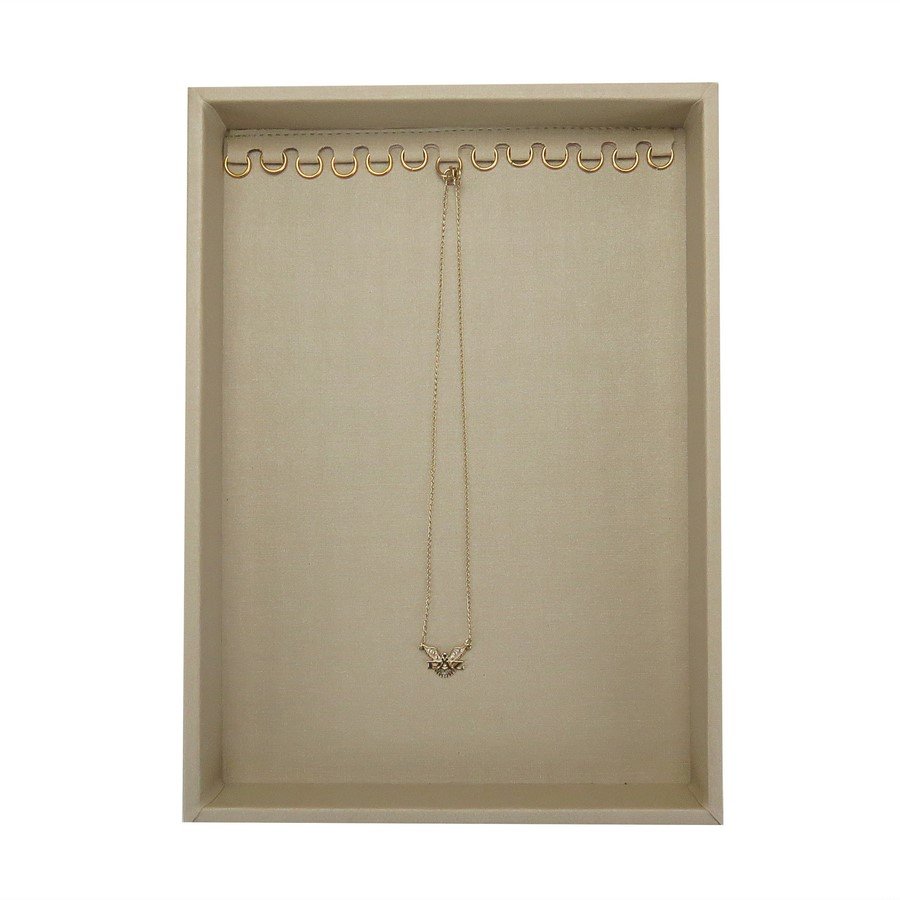 Bandeja Média Expositora para Correntes - 21,5x29,5x3,3 cm. Dunny Champagne