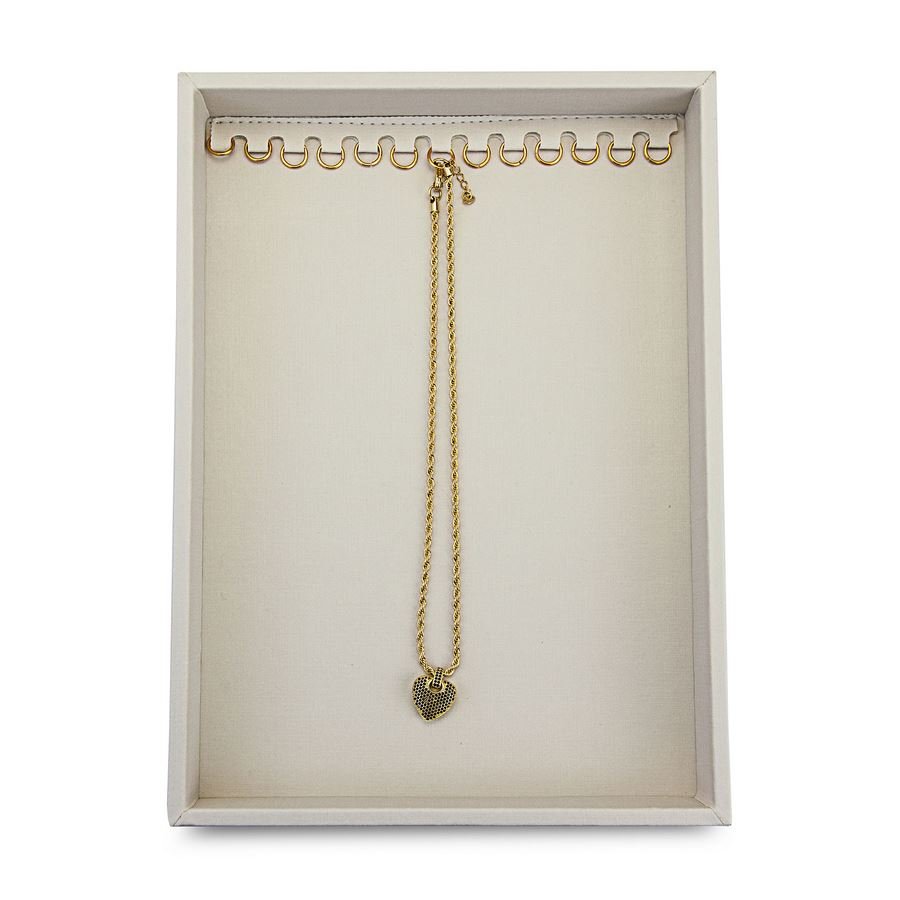 Bandeja Média Expositora para Correntes - 21,5x29,5x3,3 cm. Dunny Off White