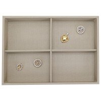 Bandeja Média Expositora - 21,5x29,5x3,3 cm. Dunny Champagne