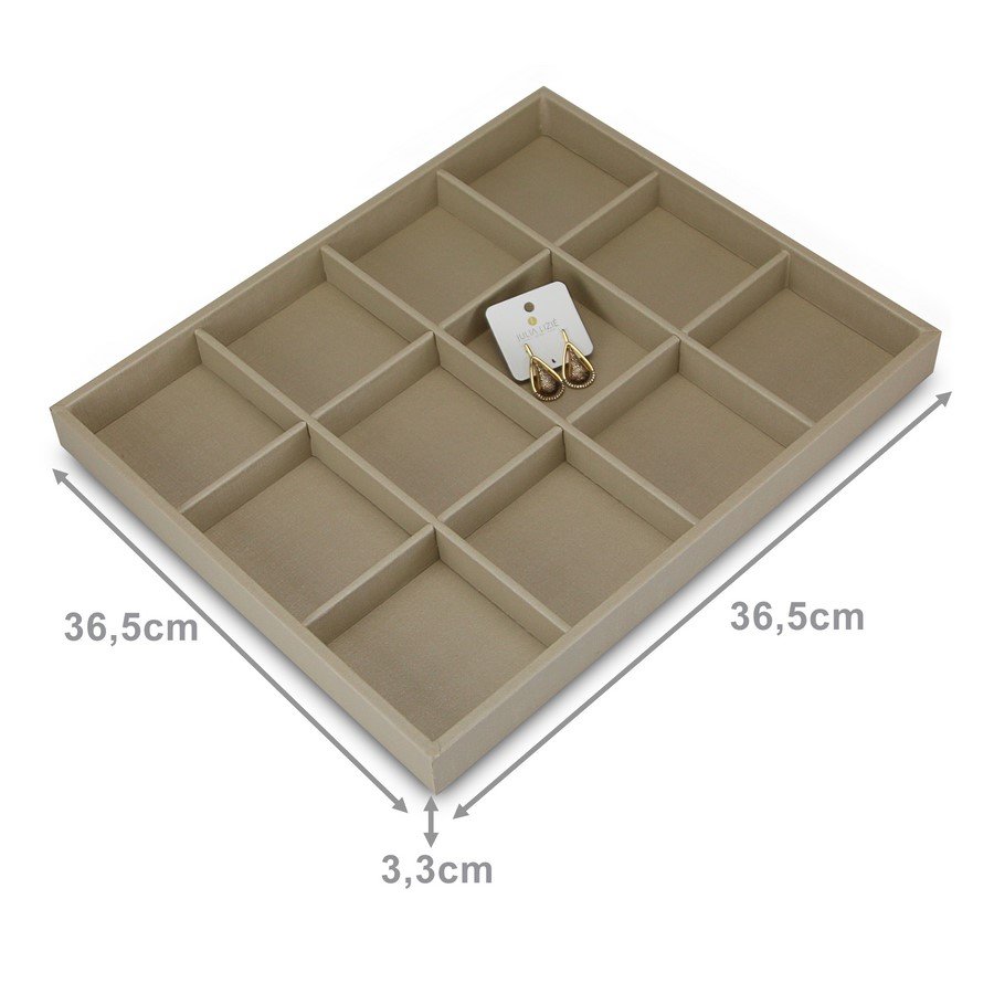 Bandeja Grande Expositora para Joias - 29,5x36,5x3,3 cm. Dunny Champagne