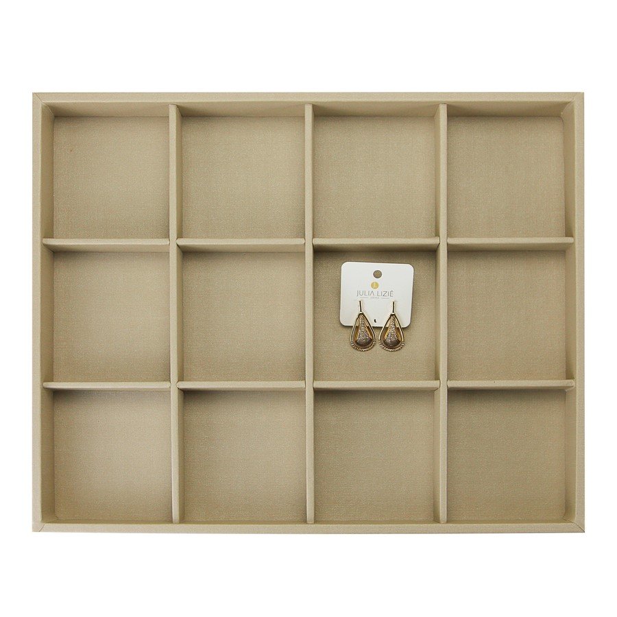 Bandeja Grande Expositora para Joias - 29,5x36,5x3,3 cm. Dunny Champagne