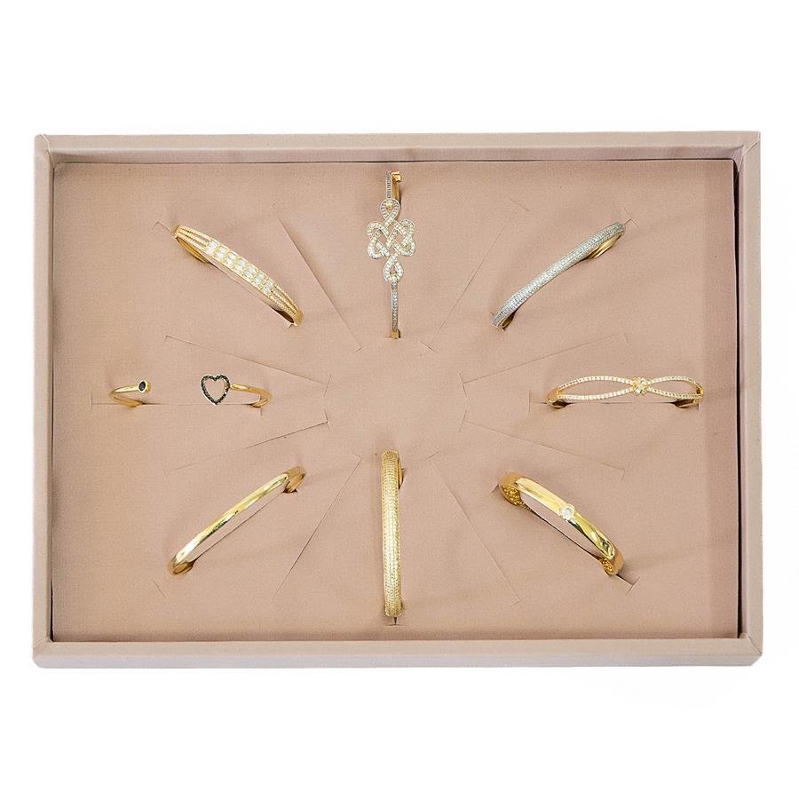 Bandeja Média para Braceletes - 21x29x3 cm Dunny Rosa Cha