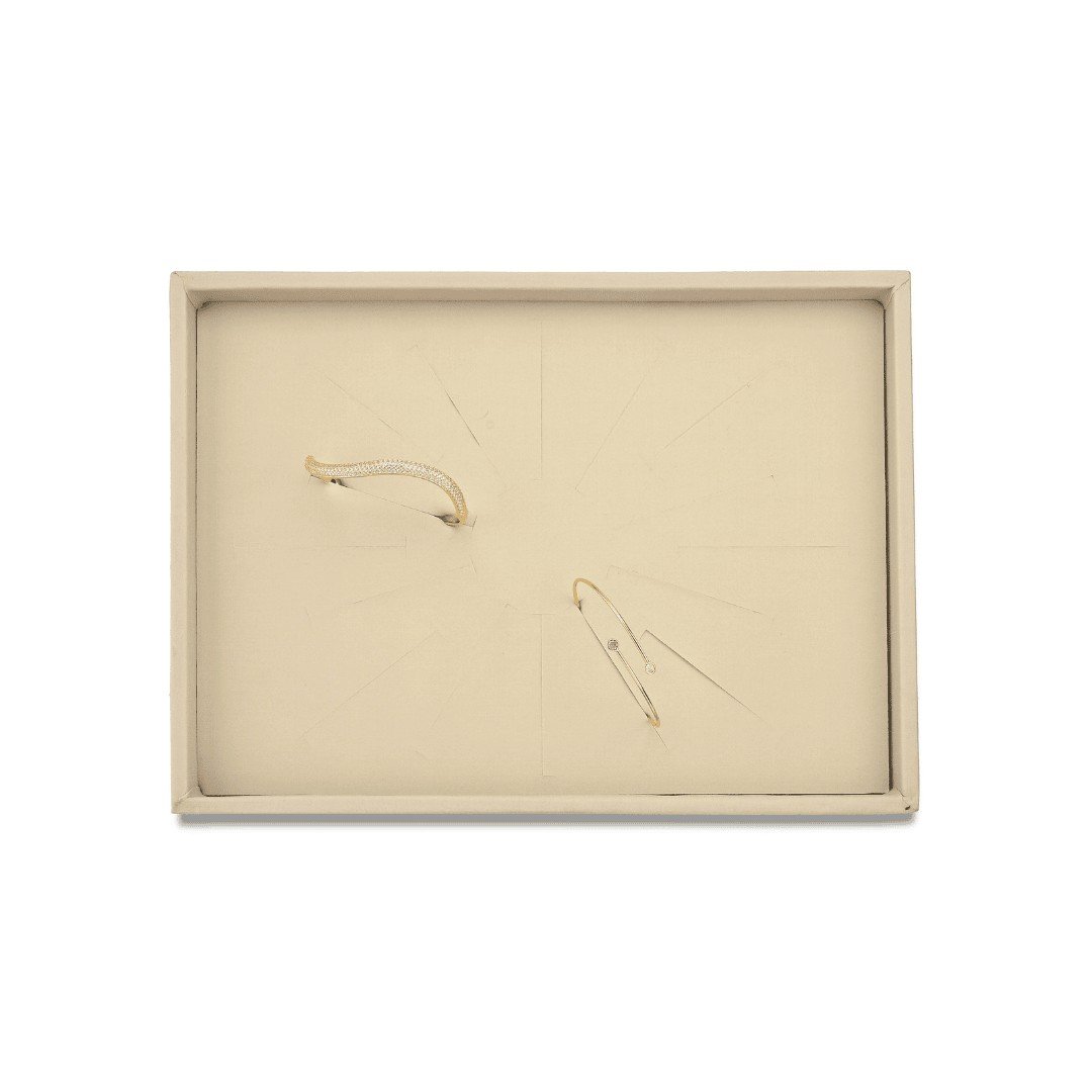 Bandeja Média para Braceletes - 21x29x3 cm Dunny Off White