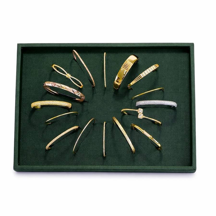 Bandeja Média para Braceletes - 21x29x3 cm Dunny Verde