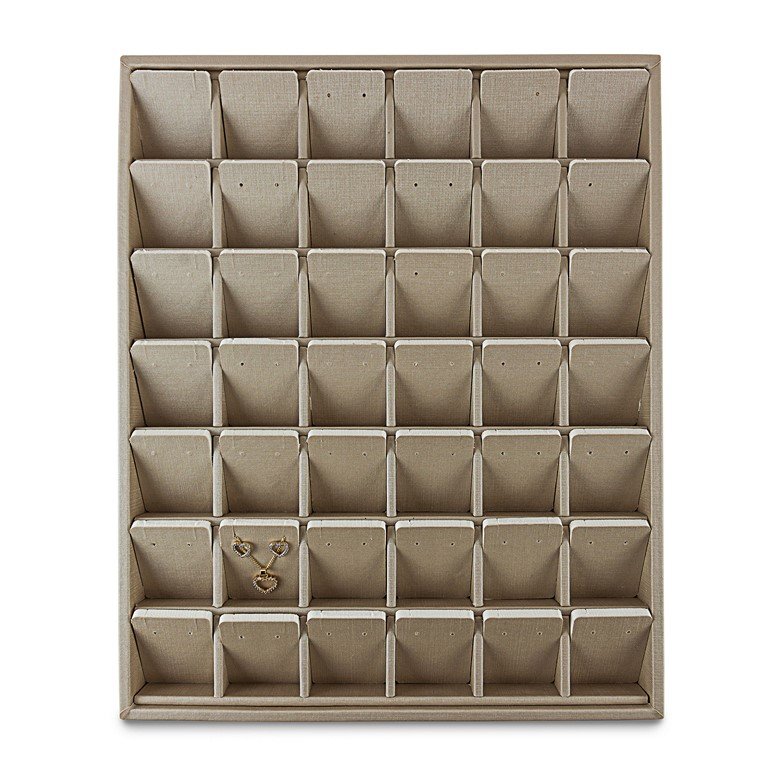 Bandeja Expositora com Cartelas para Joias - 29,5x36,5x3,3. Dunny Champagne