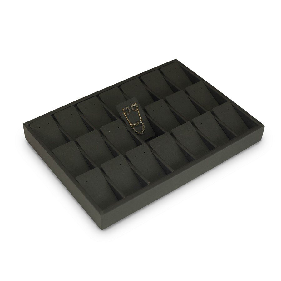 Bandeja Expositora com Cartelas para Joias - 21,5x29,5x3,3. Dunny Preto