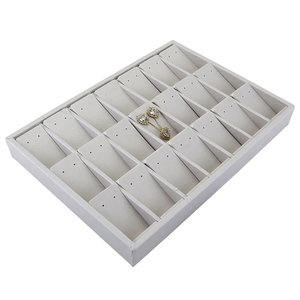 Bandeja Expositora com Cartelas para Joias - 21,5x29,5x3,3. Dunny Off White