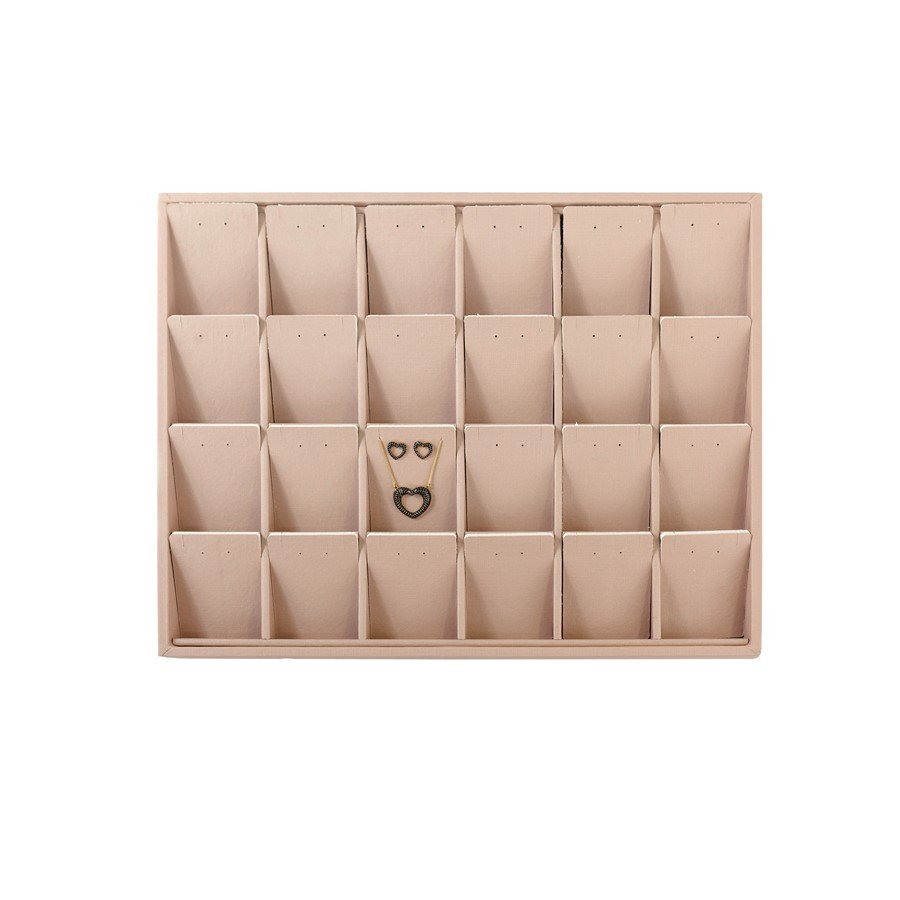Bandeja Expositora com Cartelas para Joias - 29,5x36,5x3,3. Dunny Rosa Cha