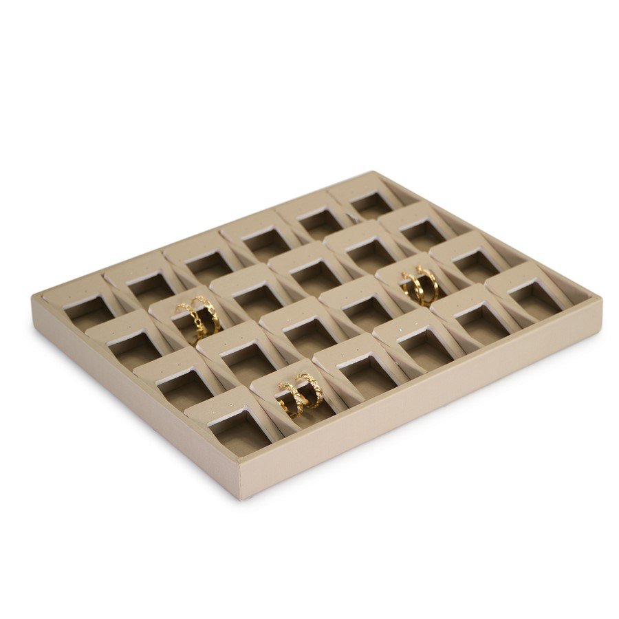 Bandeja Grande Vazada para Brincos e Argolas - 29,5x36,5x3,3 Dunny Champagne