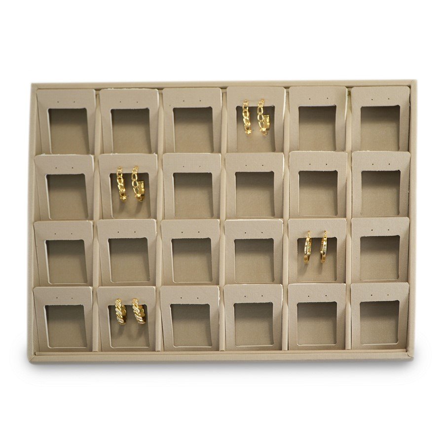Bandeja Grande Vazada para Brincos e Argolas - 29,5x36,5x3,3 Dunny Champagne