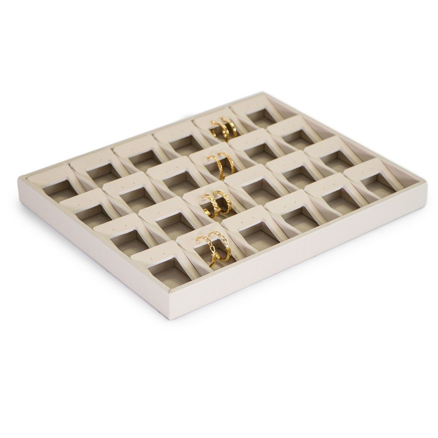 Bandeja Grande Vazada para Brincos e Argolas - 29,5x36,5x3,3 Dunny Off White