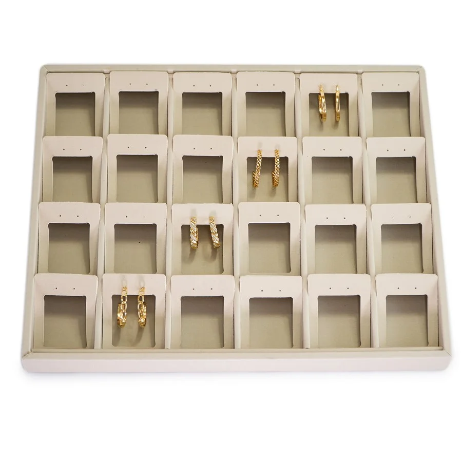 Bandeja Grande Vazada para Brincos e Argolas - 29,5x36,5x3,3 Dunny Off White