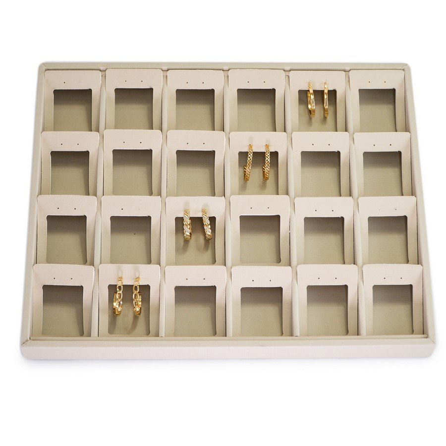 Bandeja Grande Vazada para Brincos e Argolas - 29,5x36,5x3,3 Dunny Off White
