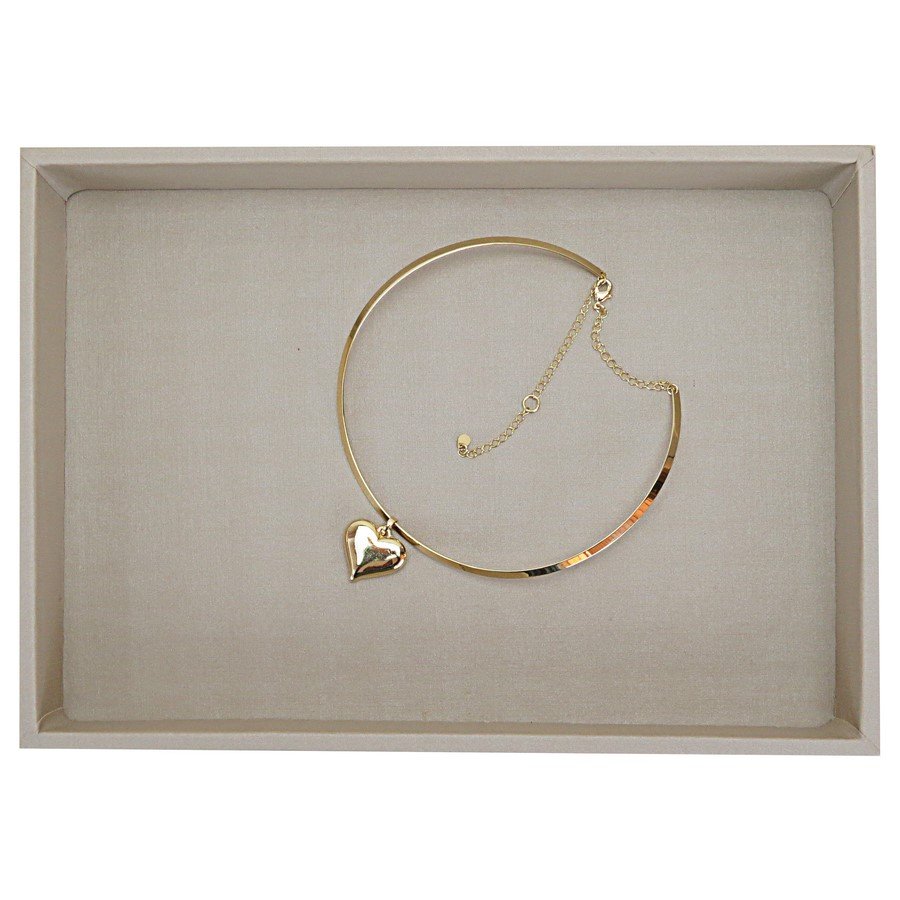 Bandeja Média Expositora para Joias - 21,5x29,4x3,3 cm. Dunny Champagne