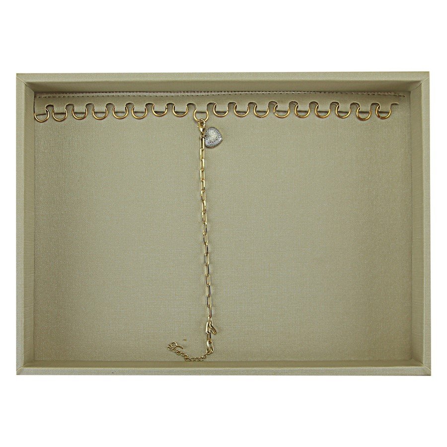 Bandeja Média Expositora para Pulseiras - 21,5x29,5x3,3 cm. Dunny Champagne