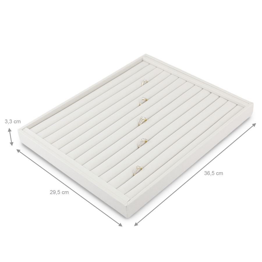 Bandeja Grande para Anéis - 29,5x36,5x3,3 cm Dunny Off White