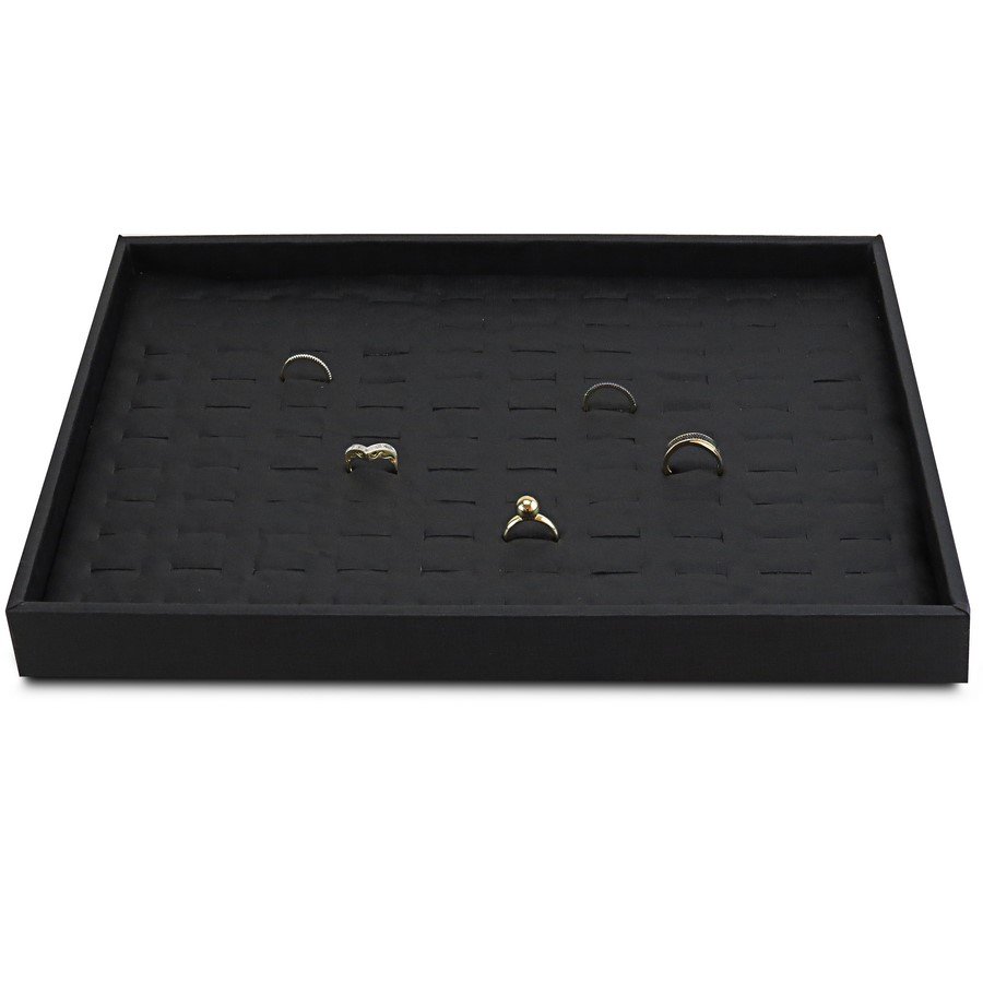 Bandeja Grande Expositora para Anéis - 29,5x36,5x3,3 cm. Dunny Preto