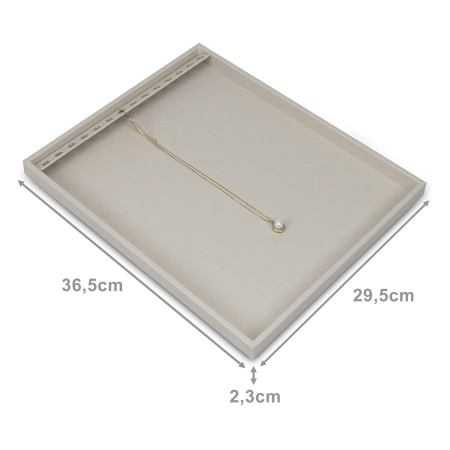 Bandeja Grande Expositora para Correntes - 29,5x36,5x2,3 cm. Dunny Off White