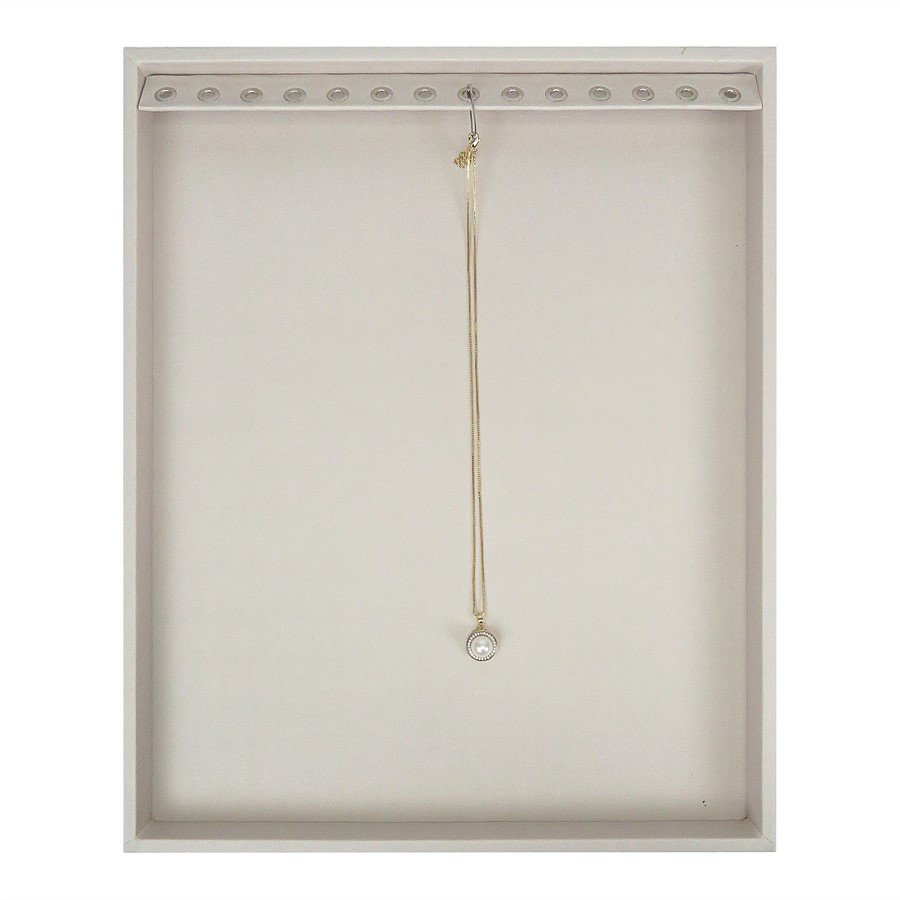 Bandeja Grande Expositora para Correntes - 29,5x36,5x2,3 cm. Dunny Off White