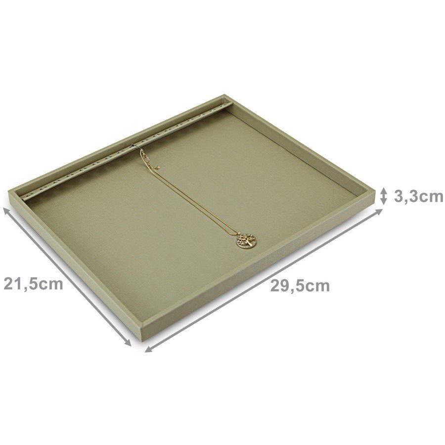 Bandeja Grande Expositora para Pulseiras - 29,5x36,5x2,3 cm. Dunny Champagne