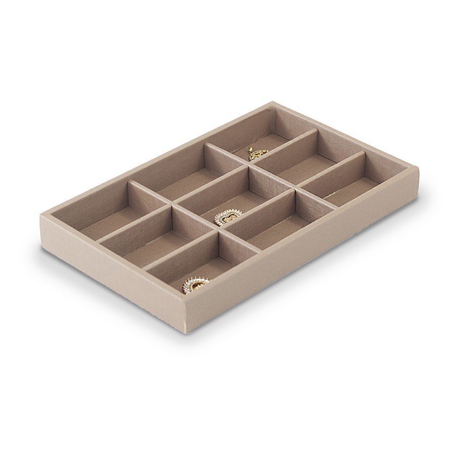 Bandeja Pequena 9 Espaços 18x28,5x3,3 cm Dunny Capuccino