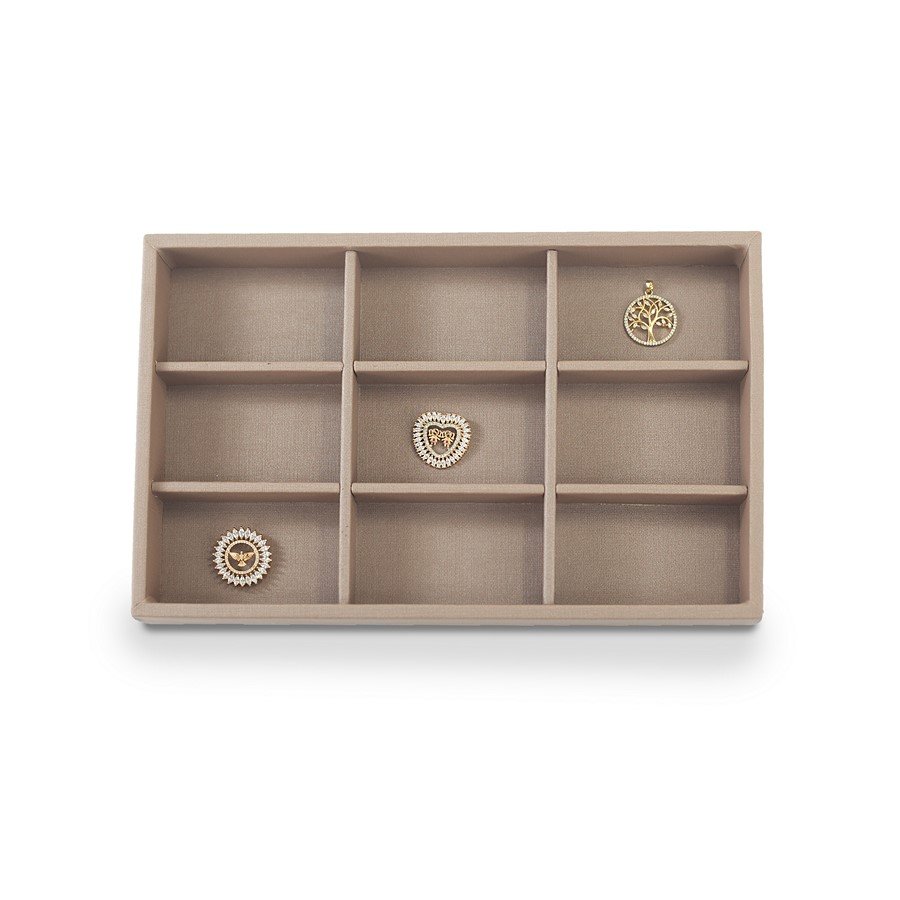 Expositor 9 Espaços 18x28,5x3,3 cm Dunny Capuccino