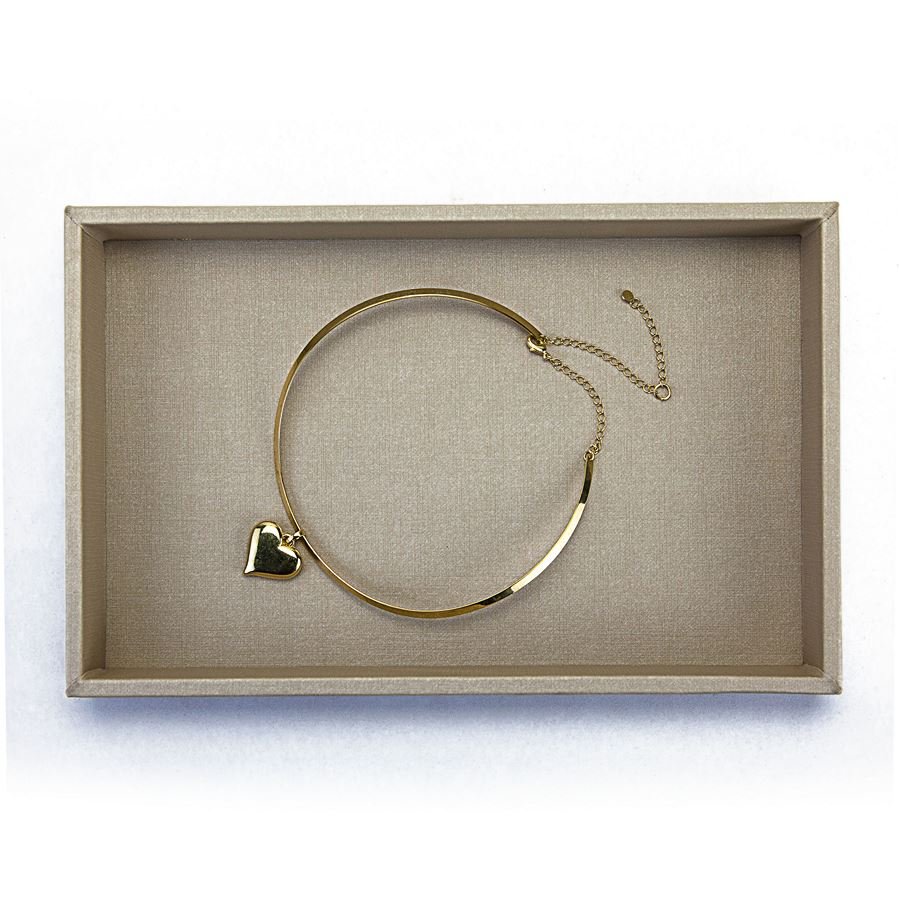 Bandeja Pequena Expositora para Joias - 18x28,5x3,3 cm. Dunny Champagne
