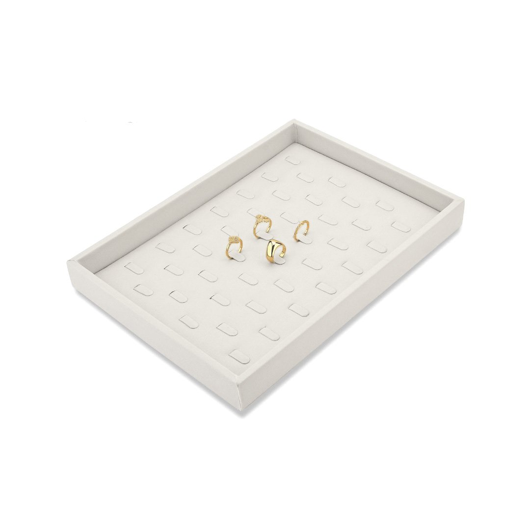 Bandeja Anel 42 Linguetas 21x29 Dunny Off White