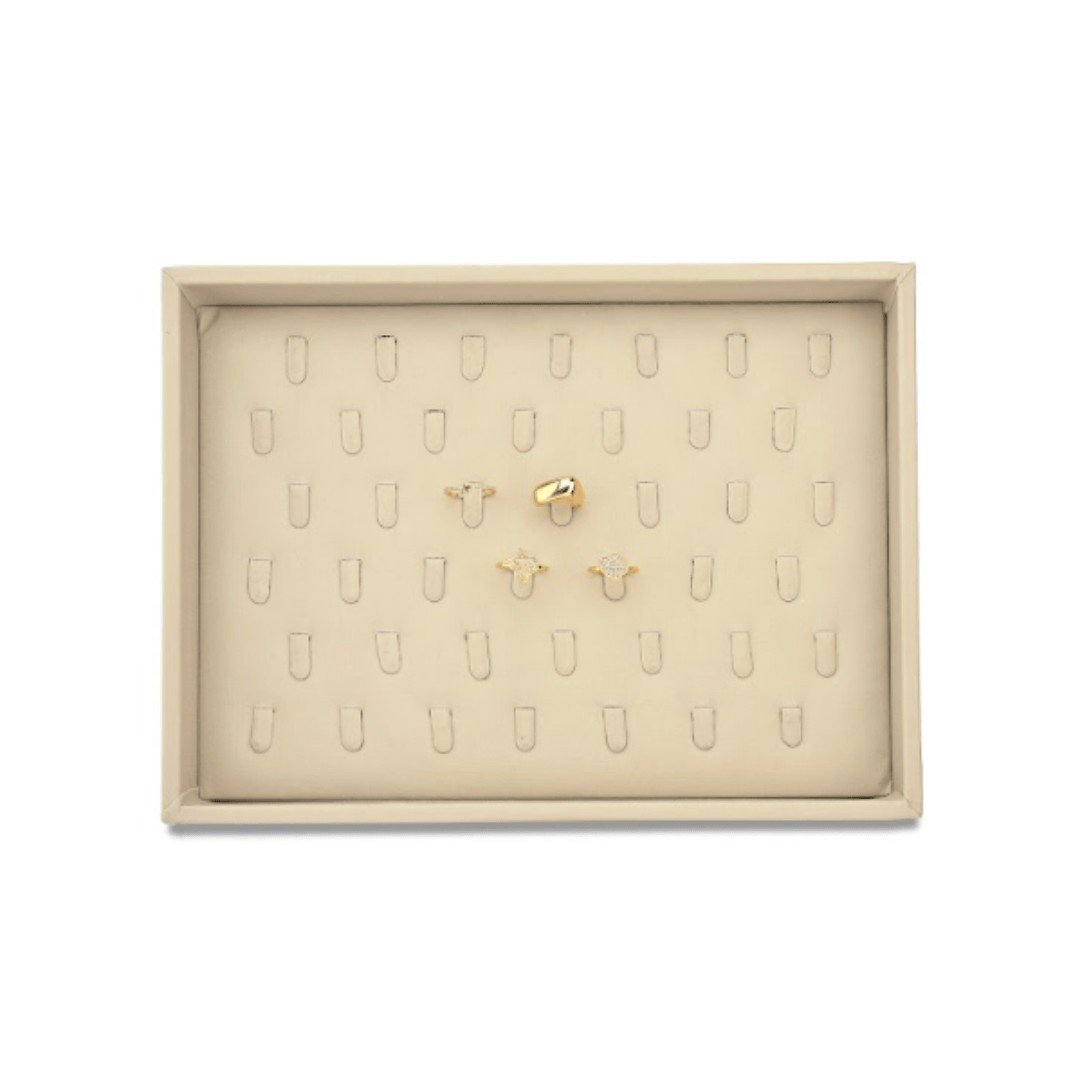 Bandeja Anel 42 Linguetas 21x29 Dunny Off White